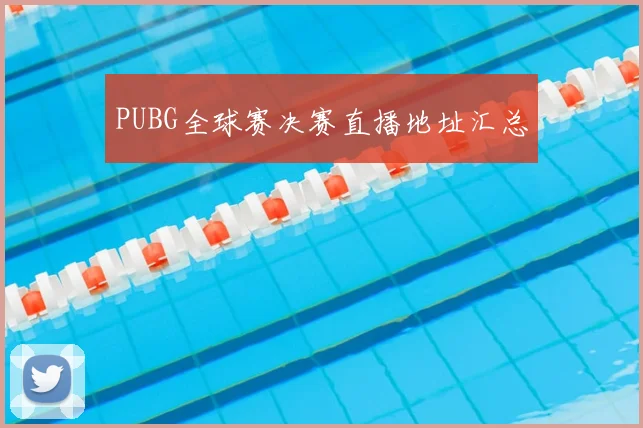 PUBG全球赛决赛直播地址汇总