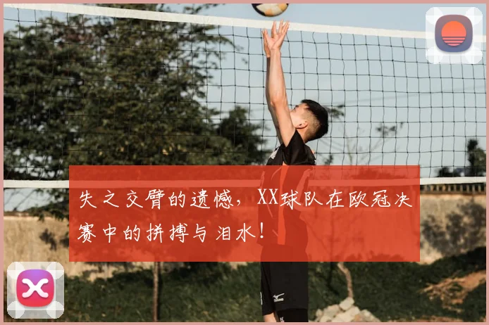 失之交臂的遗憾，XX球队在欧冠决赛中的拼搏与泪水！